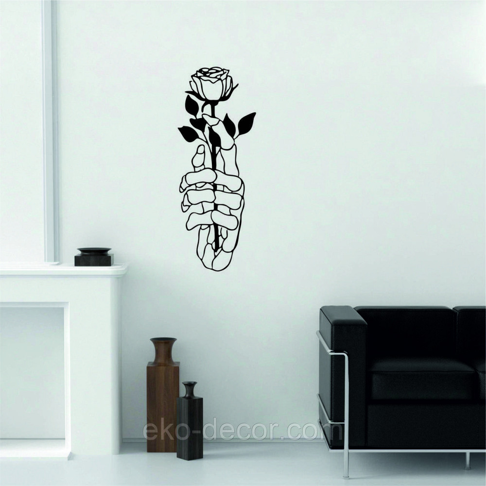 Декоративне настінне Панно «Рука з трояндою» Декор на стіну Київ - фото 6