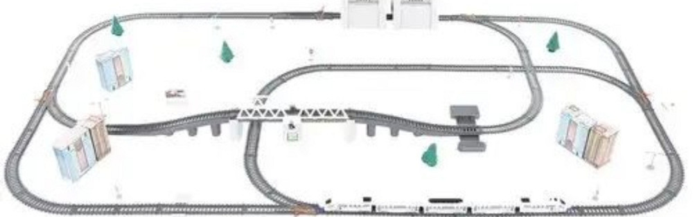 Залізниця зі світлом довжина дороги 914см/47 деталей дороги/19 аксесуа. Харьков - изображение 5