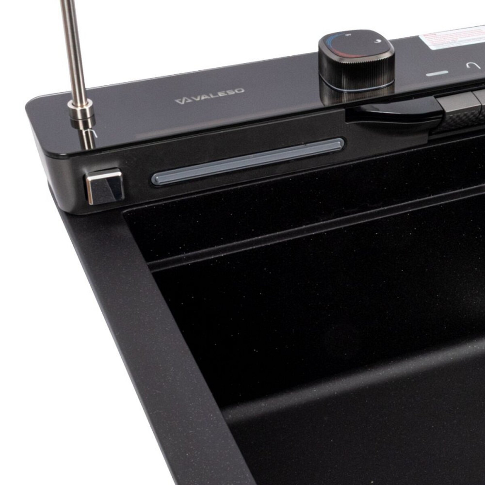 VALESO 7546 EVANORA матова Мийка гранітна VALESO (чорний металік) Коломыя - изображение 7