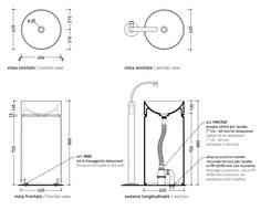 Раковина  Flaminia Twin wolnostojąca 42x90 cm bez otworu na baterie biała MTC42C - odbiór osobisty: Kraków, Warszawa Київ