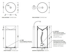 Раковина  Flaminia Twin wolnostojąca 42x90 cm bez otworu na baterie biała MTC42C - odbiór osobisty: Kraków, Warszawa Київ - фото 1