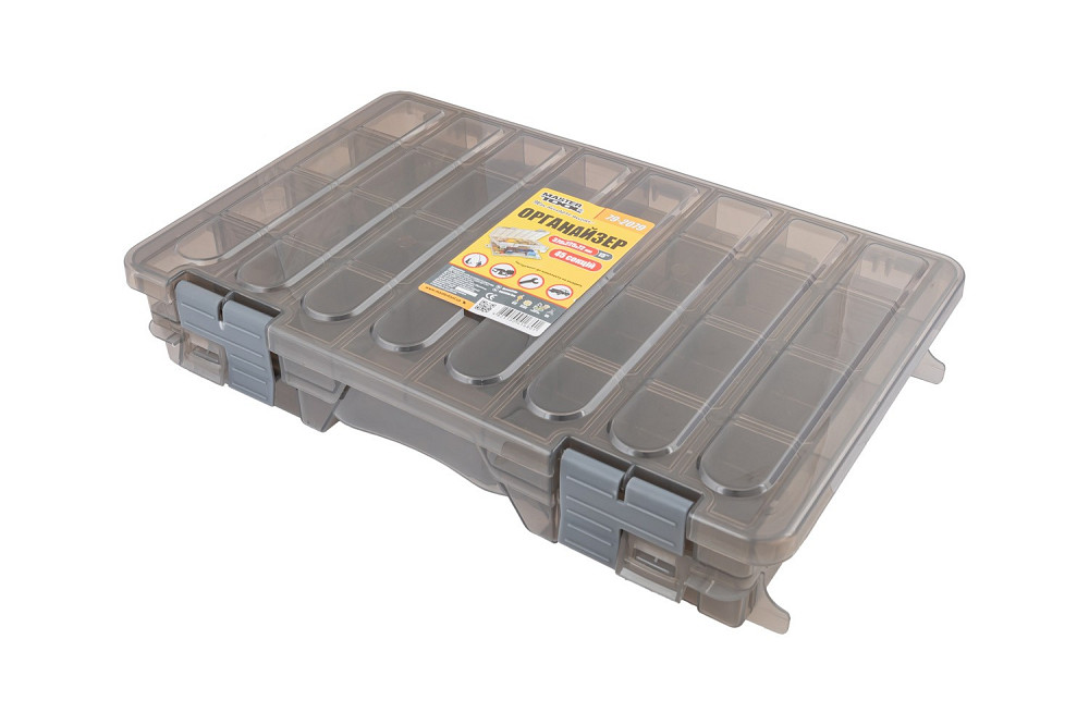 MASTERTOOL Органайзер двосторонній MASTERTOOL 15" 375х225х72 мм 45 секцій 79-2079 Коломыя - изображение 5