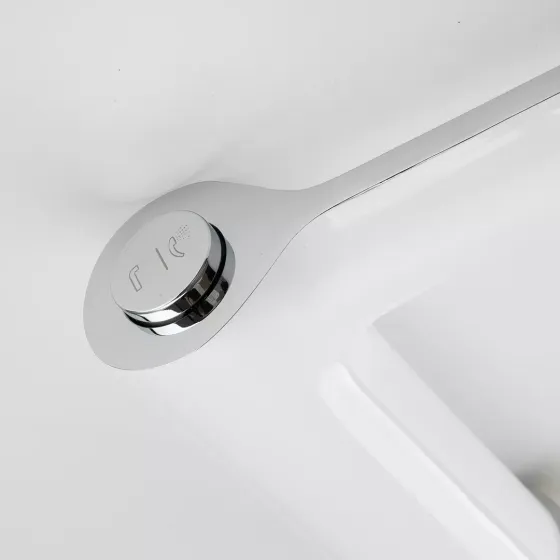 Змішувач на борт ванни GAPPO G1103-8 білий/хром Київ