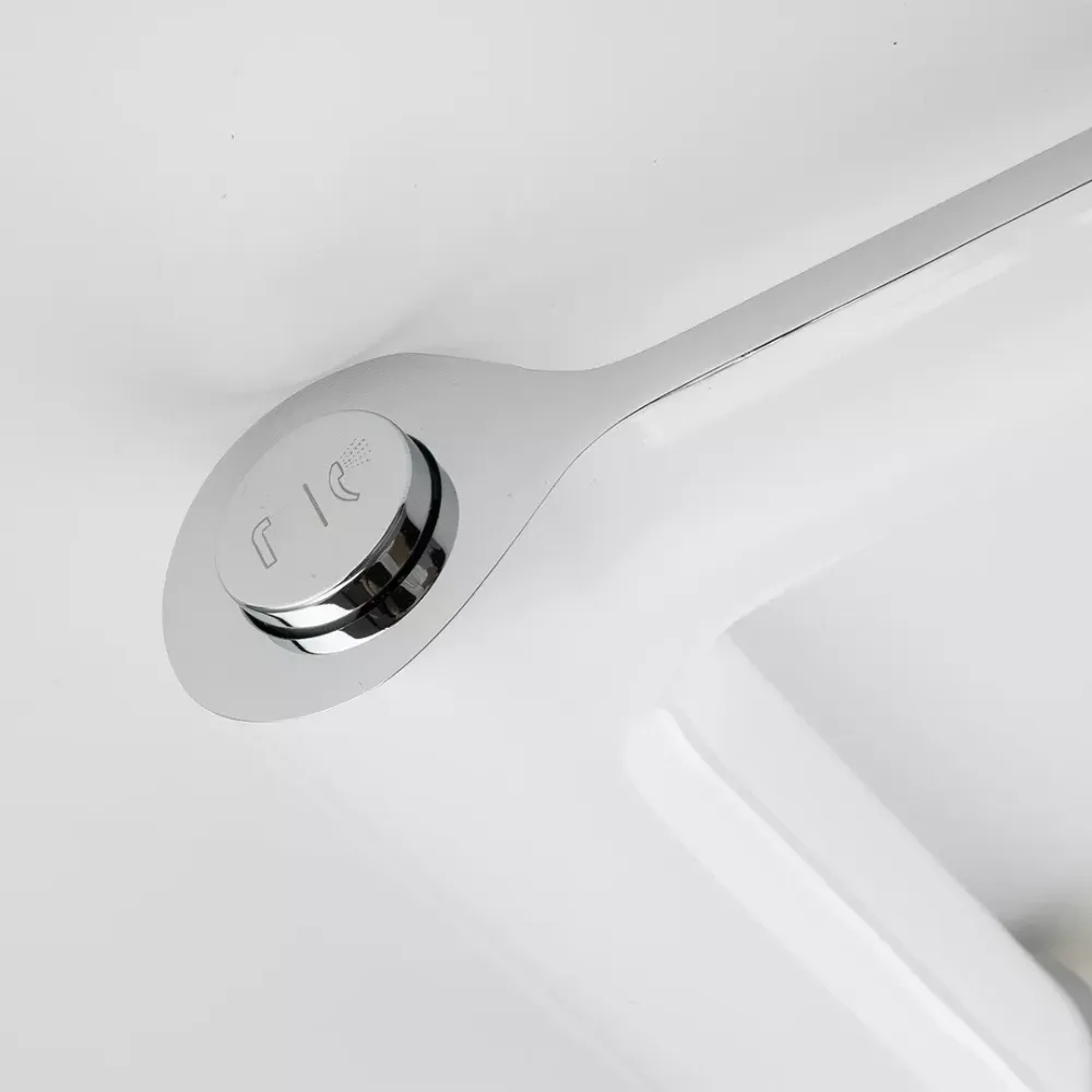 Змішувач на борт ванни GAPPO G1103-8 білий/хром Київ - фото 5