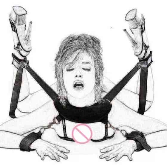 Интимные наручники для игор one size черный Киев