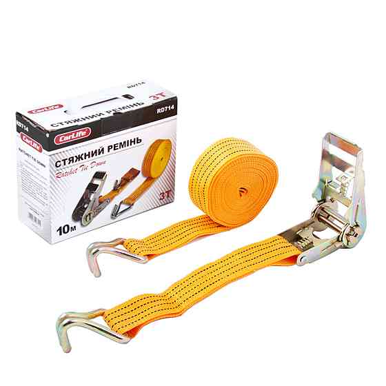 Стяжний ремінь з замком CarLife 3т, 10м Київ