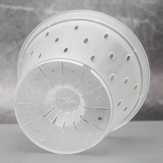 Вазон для орхідей дренажний 14*10,5см прозорий Алеана Житомир