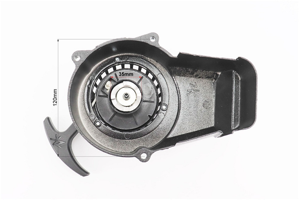 ATV дитячий - Кришка двигуна з ручним стартером в зборі (метал "чорний"), тип. 2 Київ - фото 3