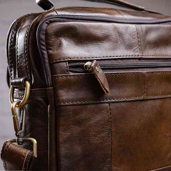 Сумка мужская Vintage 14764 Коричневая Киев