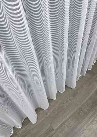 Тюль жакардова колір білий 1229т Київ