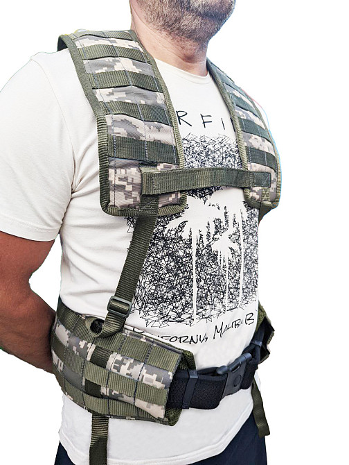 Тактична РПС (ременно-плечова система), розвантаження (Піксель, Хижак, Олива), продумана (я виробник Днепр - изображение 3