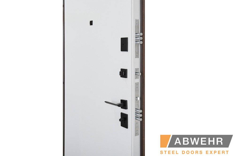 Двери входные, квартирные ABWEHR. Модель 251 LAGUNA Цвет Дуб табак / Белый Киев - изображение 4