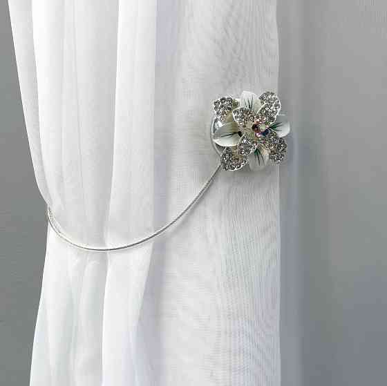 Магніти для штор та гардин "Flowers" набір 2 шт Різнокольоровий (81-229) Київ