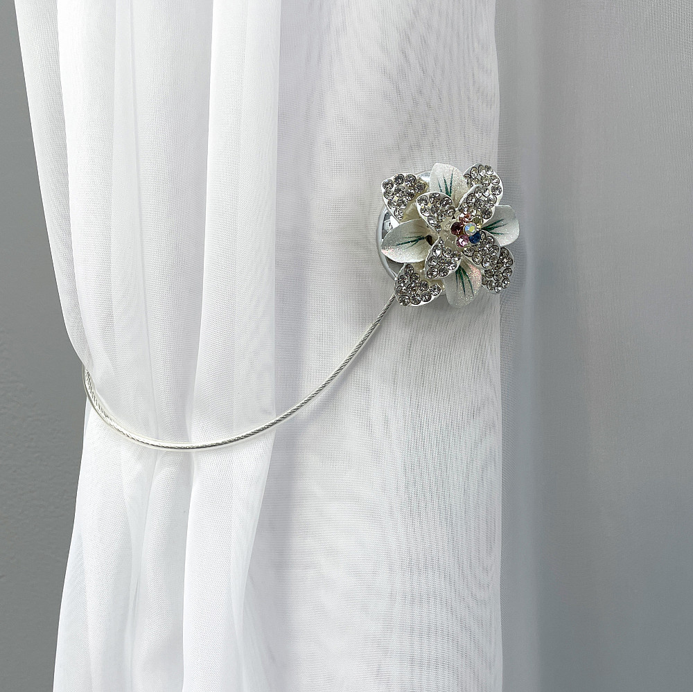 Магніти для штор та гардин "Flowers" набір 2 шт Різнокольоровий (81-229) Київ - фото 3