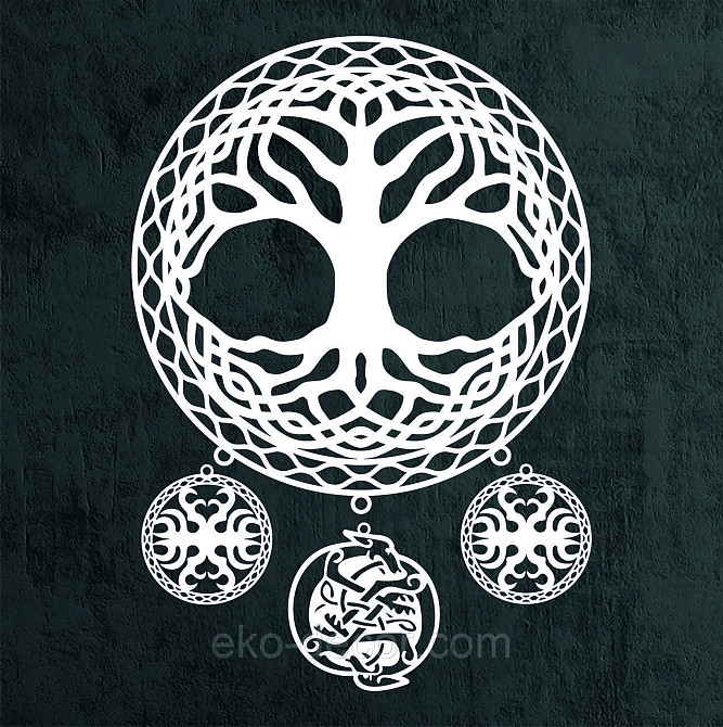 Декоративное настенное Панно «Ловец снов» Декор на стену 90*120 см, Белый Киев - изображение 5