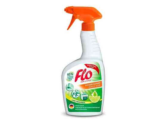 Засіб д/видалення жиру д/Кухонь Kitchen Cleaner 750мл ТМ Flo   Solmir Київ