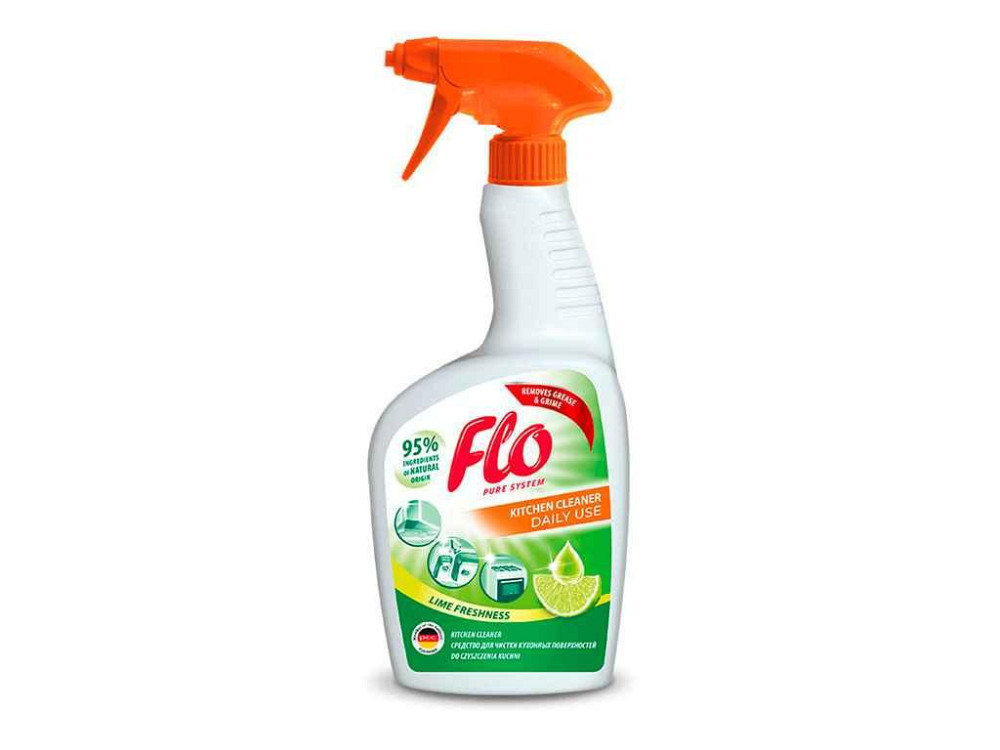 Засіб д/видалення жиру д/Кухонь Kitchen Cleaner 750мл ТМ Flo   Solmir Київ - фото 1