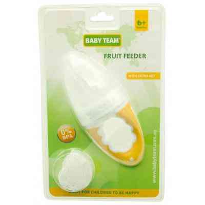 Ниблер Baby Team Сеточка для прикорма, +доп. сеточка (6200_желтый) Винница