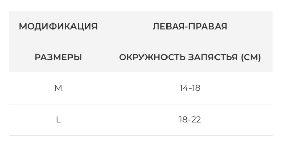 Шина Кляйнерта термопластична, бандаж для зап'ястя на ПРАВУ руку Orthopoint SL-901, Розмір L Кам'янець-Подільський