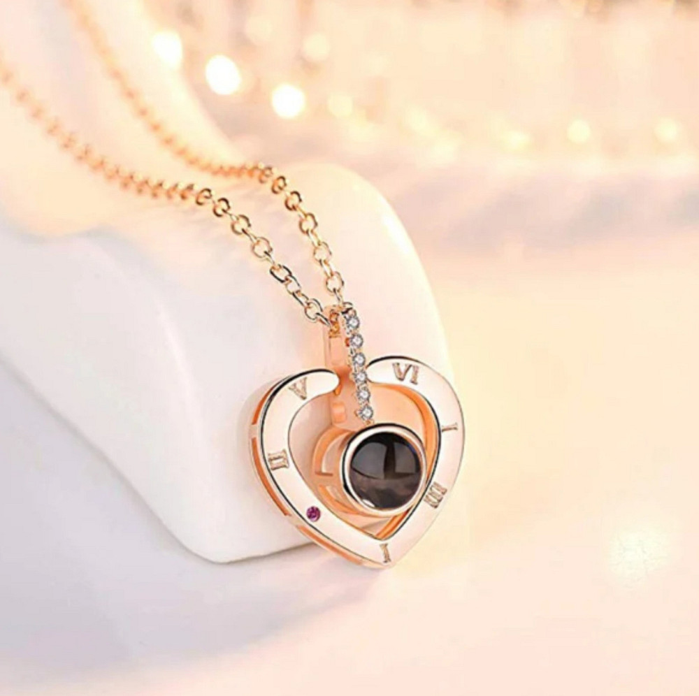 Кулон з проекцією 100 зізнань у коханні Серце Київ - фото 3