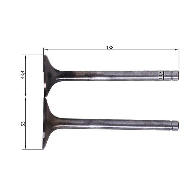Клапана, к-т SF-138-2 Шифенг 240 Мукачево - изображение 3