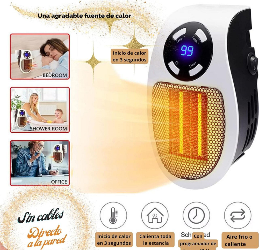 Портативный керамический обогреватель Walzita 400 Вт Днепр - изображение 7