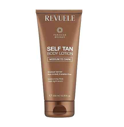 Лосьйон для автозасмаги тіла Від середнього до темного Revuele 200 мл Київ