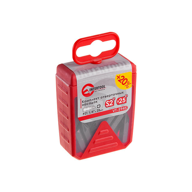 Комплект насадок к отвертку PZ1, 1/4