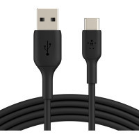 Дата кабель USB 2.0 AM to USB-C 1.0m PVC black Belkin (CAB001BT1MBK) Київ - фото 1