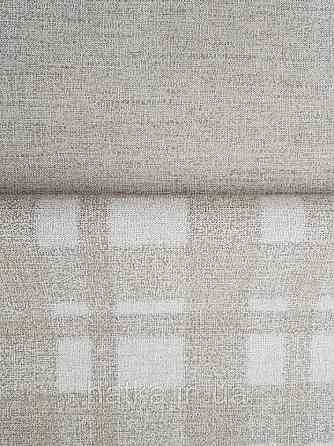 Обои виниловые на флизелине горячего тиснения Marburg Natural vibes метровые клетка под рогожку коричневые Киев