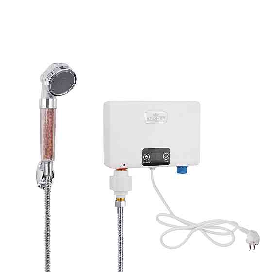 Проточний водонагрівач для душу Kroner KRM Volt - CW200WMDS з дисплеєм Київ