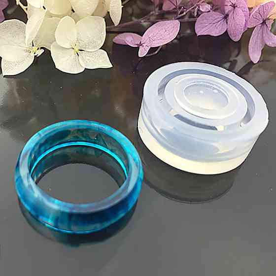 Силиконовая форма для колец 20 мм серый Киев