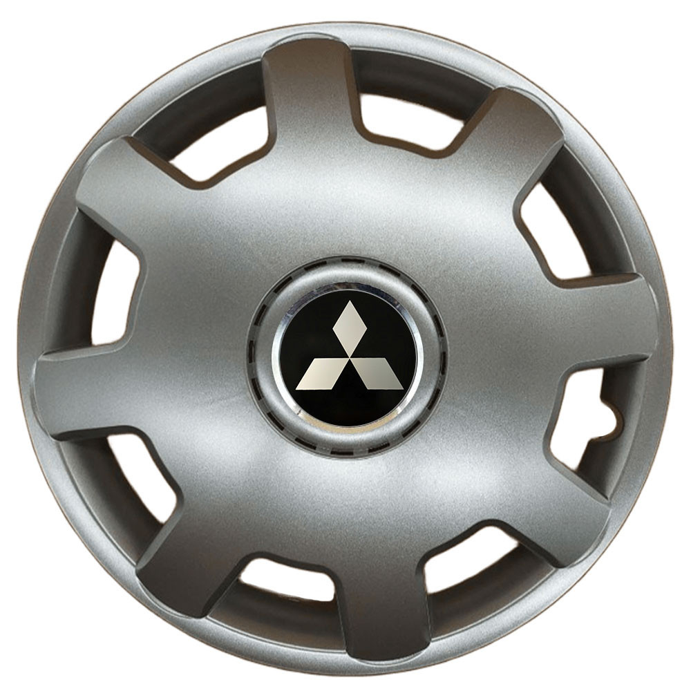 Автомобільні модельні ковпаки R13 Mitsubishi 105 4шт, SJS, сріблясті Київ - фото 1
