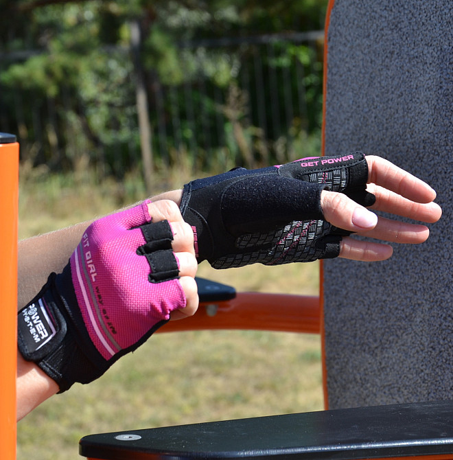 Рукавички для фітнесу Power System PS-2920 Fit Girl Evo Pink M Каменское - изображение 9