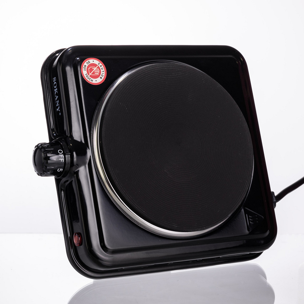 Електрична настільна плита SOKANY на одну конфорку чорна Київ - фото 2