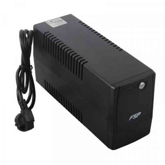 ДБЖ FSP FP650, 650ВА/360Вт, Line-Int, USB/RJ45, IEC-320-C13, AVR, Black (PPF3601405) Київ