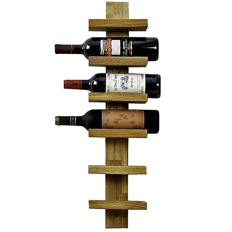 Настінна винна полиця "Мотомія" палісандр Миколаїв - фото 1