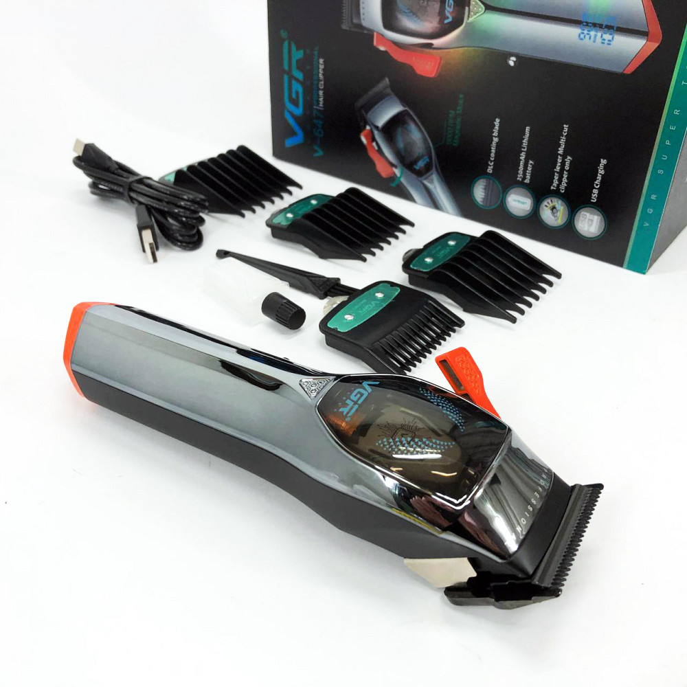 Практична машинка для стрижки волосся VGR, Машинка-тример 3 в 1 для стрижки волосся AE-22 Київ - фото 17