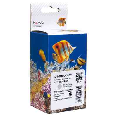 Картридж Barva Canon PFI-1000PGY 0553C001 80мл photo gray (IC-PFI1000PGY) Винница