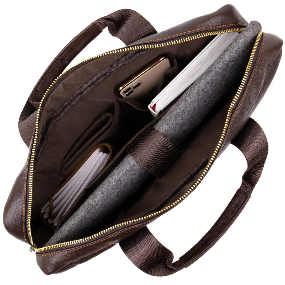 Сумка для ноутбука Vintage 20453 Коричнева Київ - фото 6
