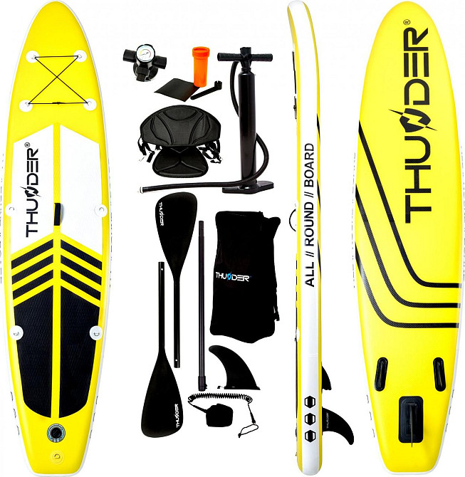 Надувна SUP дошка (Сапборд) THUNDER COAST YELLOW 320 Київ - фото 1
