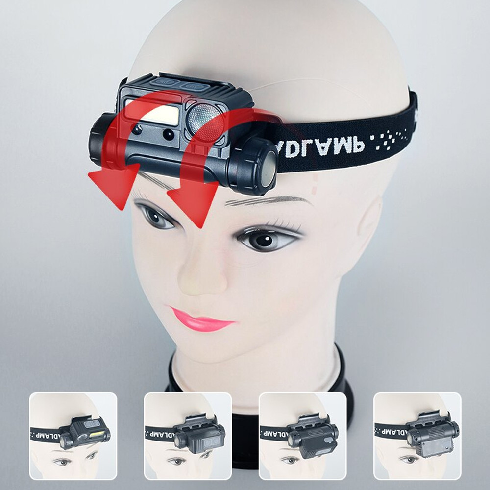 Налобный фонарь с датчиком движения BL-123 XPE+COB / Магнитный фонарик с красным фонариком для рыбалки Киев - изображение 7