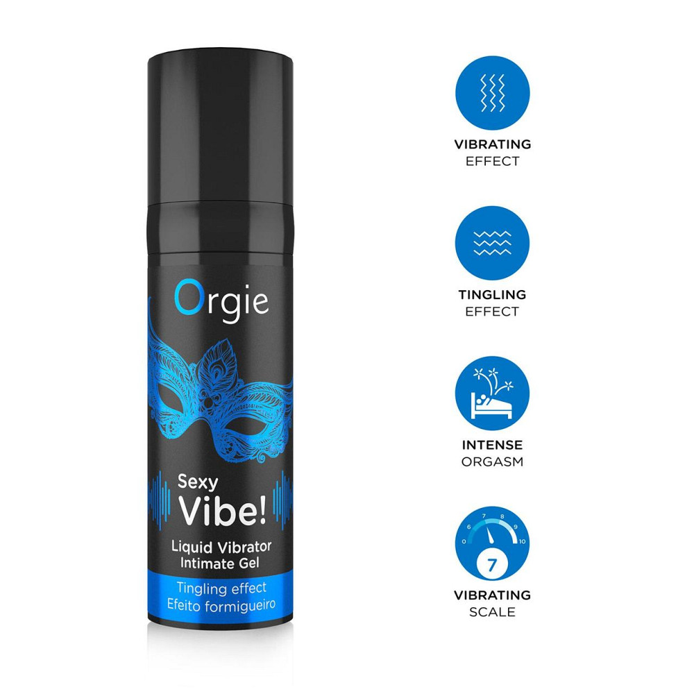 Жидкий вибратор Orgie Sexy Vibe! Liquid Vibrator, 15 мл, с эффектом мурашек Sex Aura Киев - изображение 3