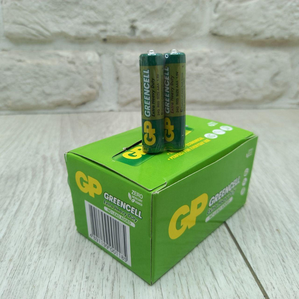 Батарейка солевая R3 GP Greencell 1.5V AAA (цена за коробку 40шт) Харьков - изображение 4