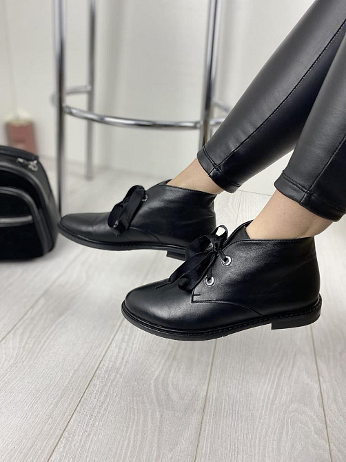 Черевики жіночі VALIENTE чорні натуральна шкіра 36р. (3245) Коломыя - изображение 3