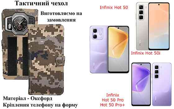 Тактический чехол для Honor Magic6 Lite, Honor Magic6 Pro, крепится к снаряжению на липучке Киев