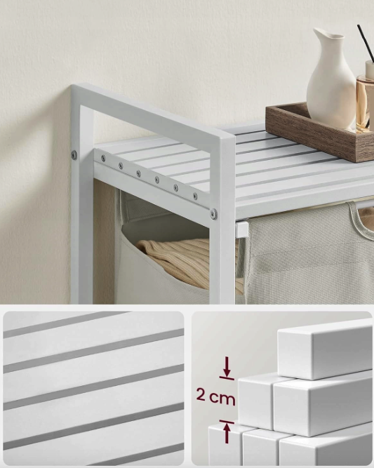 Корзина для белья Leobert Napoli 65 л стиль Loft прочная и вместительная для ванной комнаты Киев - изображение 7