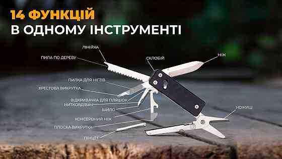 Міні мультитул Roxon KS2, чорний Киев
