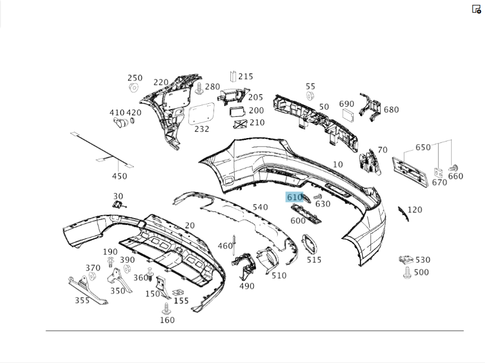 Mercedes-Benz  A2928700110 Кнопка відкриття багажника зовнішня GLE Coupe C292 Одесса - изображение 4