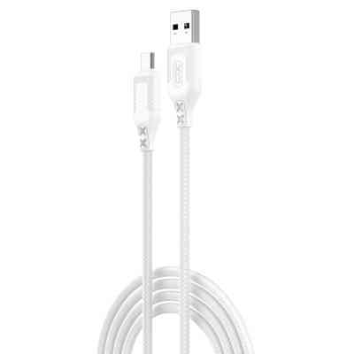 Дата кабель USB 2.0 AM to Micro 5P 1.0m braided white XO (NB235_M_White) Вінниця